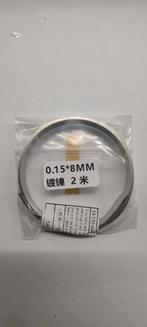 Nikkel strip. 0.15mm x 8mm x 2 meter. 18650 accu spot lassen, Ophalen of Verzenden, Nieuw