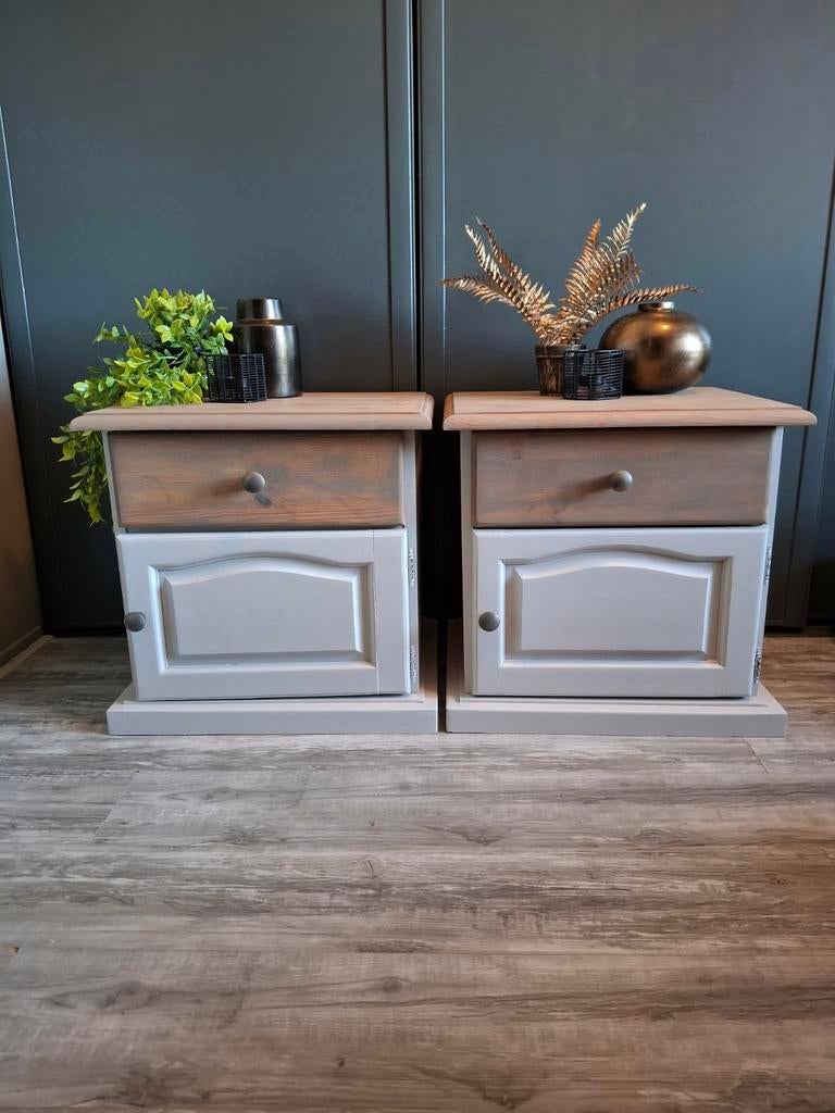 Mooi set nachtkastjes - kastjes, Huis en Inrichting, Slaapkamer | Nachtkastjes, Ophalen, 45 tot 65 cm, 55 tot 70 cm