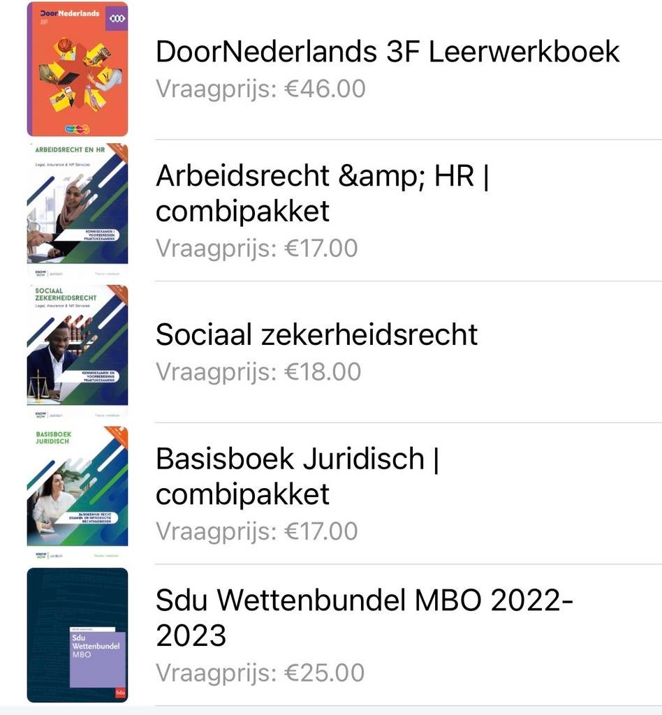 Boekenbundel Legal, Insurance & HR Services MBO 4, Boeken, Ophalen of Verzenden, Gamma, Zo goed als nieuw, MBO