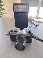 Asahi Pentax K 1000 met Petri lens en Agfatronic flitser, Ophalen of Verzenden, Gebruikt, Spiegelreflex, Pentax