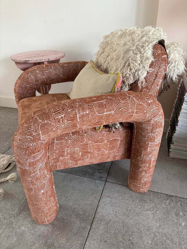 Karwei fauteuil Lea, Ophalen, 75 tot 100 cm, Zo goed als nieuw, Stof