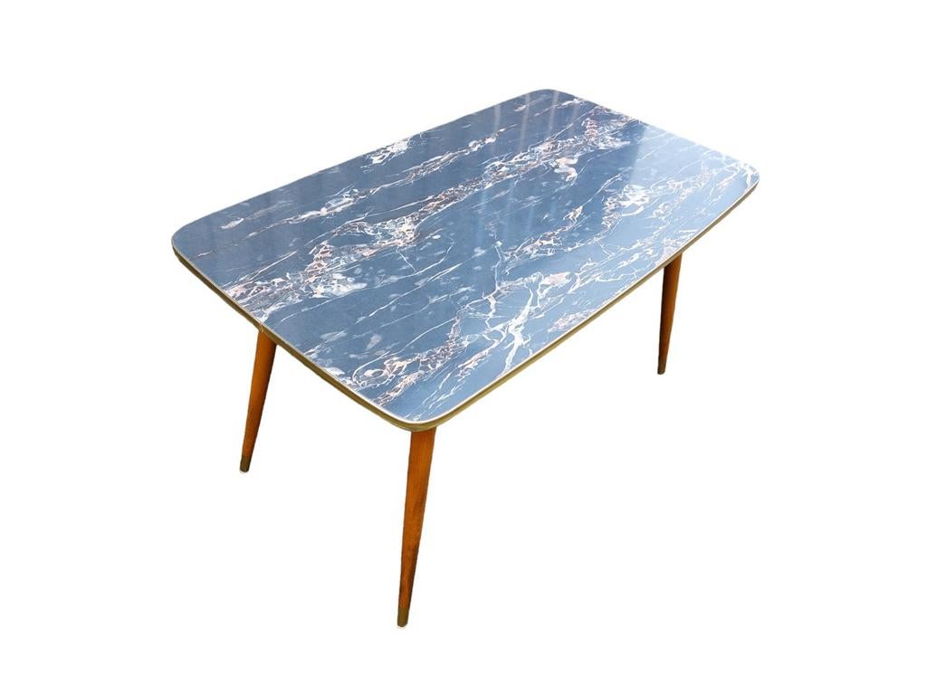 Vintage formica tafel, koffietafel, bijzettafel, Ophalen
