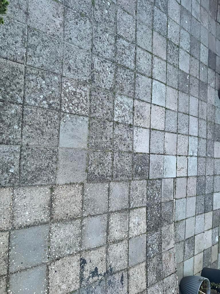 Gebruikte stoeptegels - 4,5 m², Tuin en Terras, Ophalen, Gebruikt, Minder dan 5 m², Beton