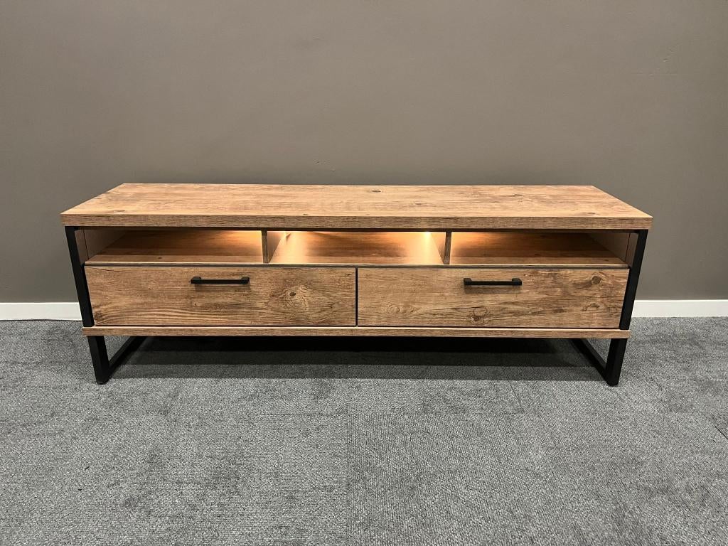 Pantin tv meubel 160 cm van happy at home, Eikenhout, 1 of 2 laden, 150 tot 200 cm, Nieuw