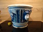 Antieke wit blauwe plantenpot Frankrijk 18e eeuw, Antiek en Kunst, Antiek | Keramiek en Aardewerk, Ophalen of Verzenden