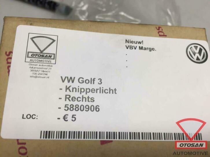 vw golf 3 knipperlicht nieuw! rechts 5880906, Volkswagen, Volkswagen AG, Nieuw, Berliner Ring 2
38440  Wolfsburg, DE