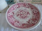 4 ontbijt borden P. Regout Balmoral rood, Antiek en Kunst, Ophalen of Verzenden