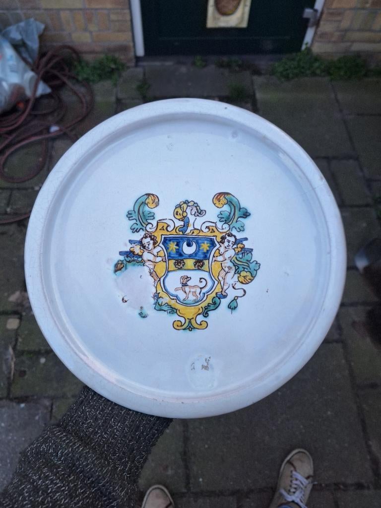 Antieke Italiaanse Tazza - 17e/18e Eeuw, Ophalen of Verzenden