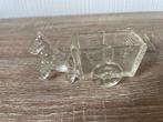 Glazen decoratie van Paard met Wagen, Ophalen of Verzenden, Gebruikt