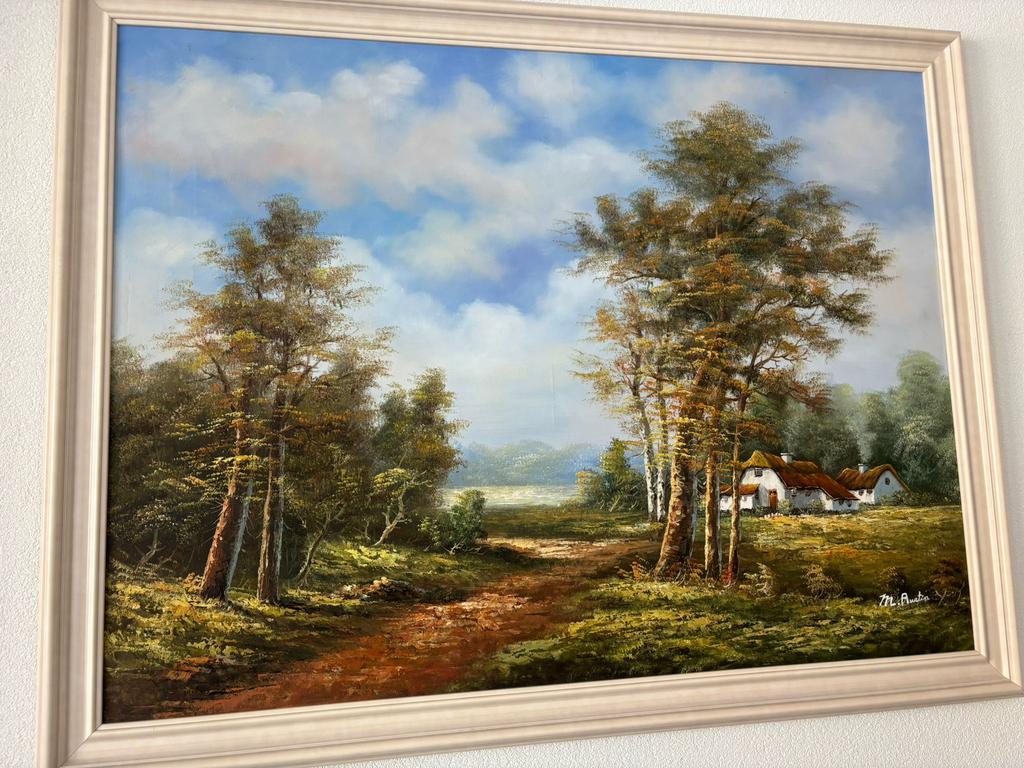 Schilderij M. Austin, Antiek en Kunst, Kunst | Schilderijen | Klassiek, Ophalen