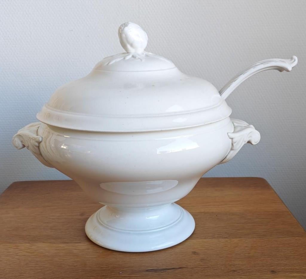 Te koop: Soepterrine en lepel, Antiek en Kunst, Ophalen