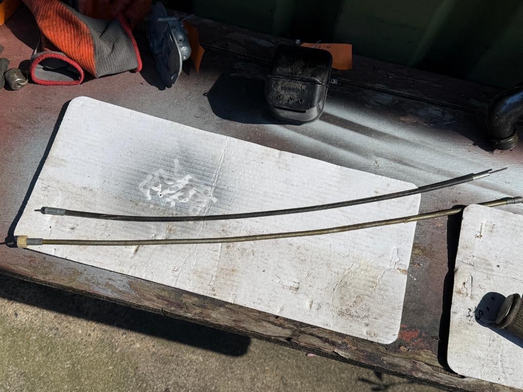 Kaptein Mobylette km teller kabels 2x, Ophalen of Verzenden, Gebruikt