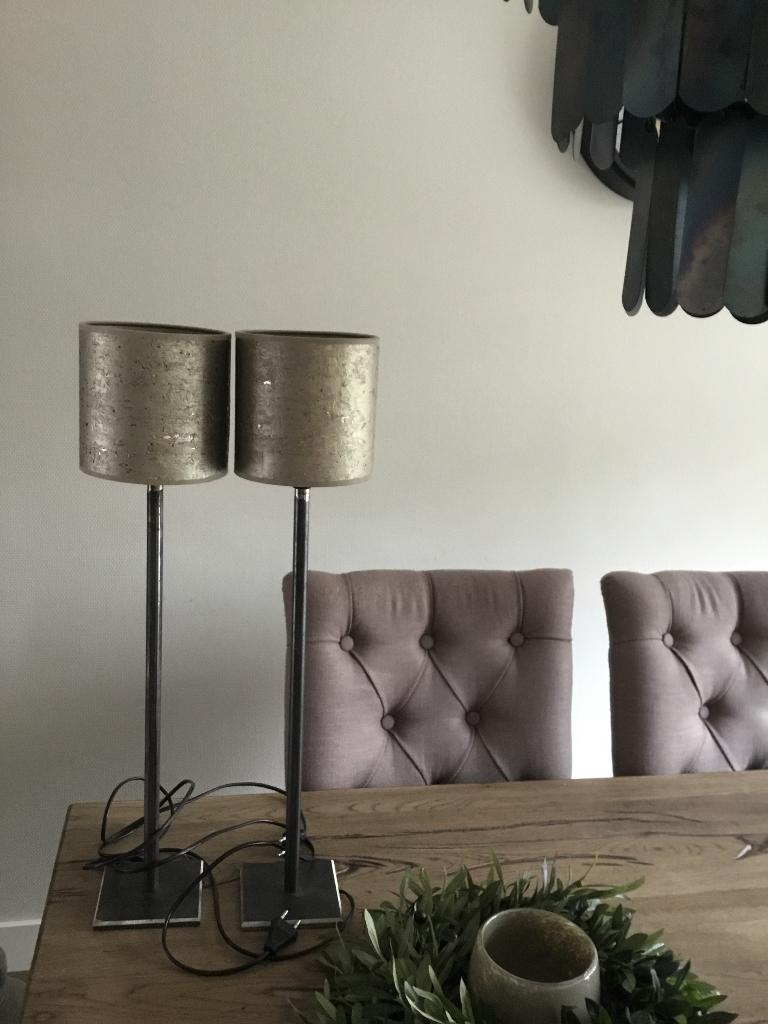 Tafellamp, Huis en Inrichting, Ophalen, Zo goed als nieuw, Metaal, 50 tot 75 cm