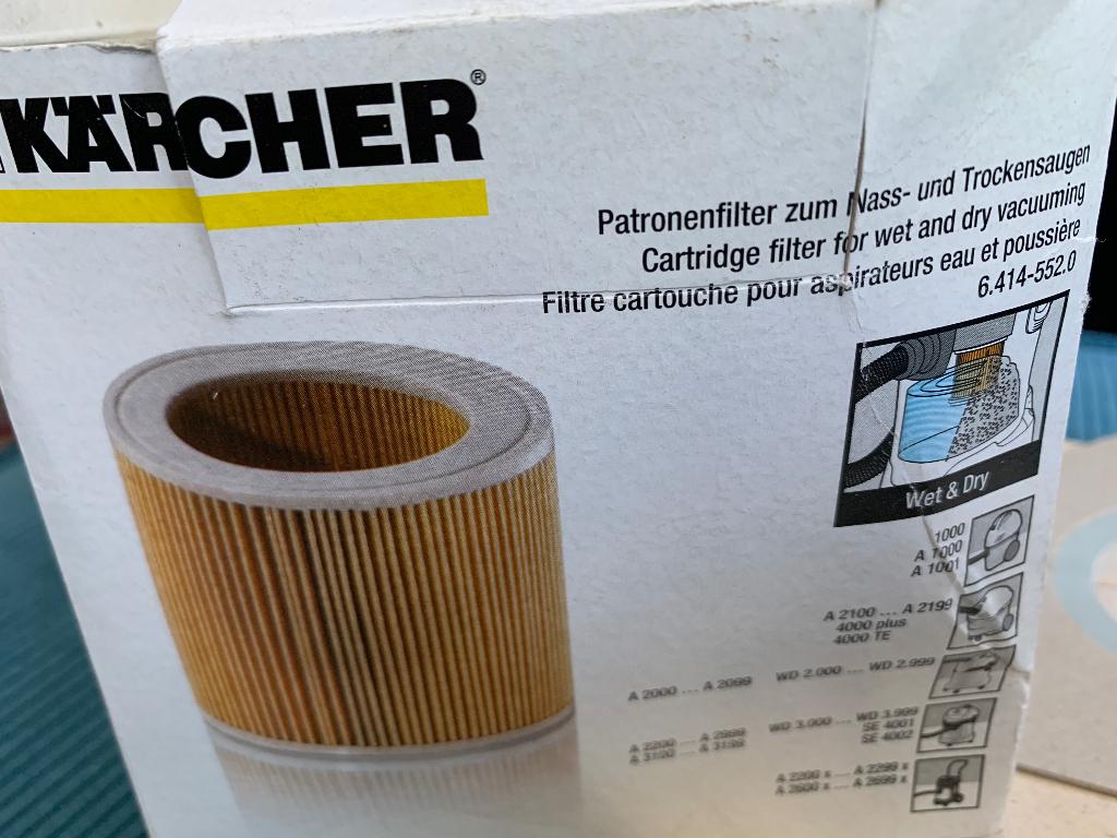 Karcher Stofzuiger patroonfilter en zak, Ophalen of Verzenden, Nieuw, Stofzuiger