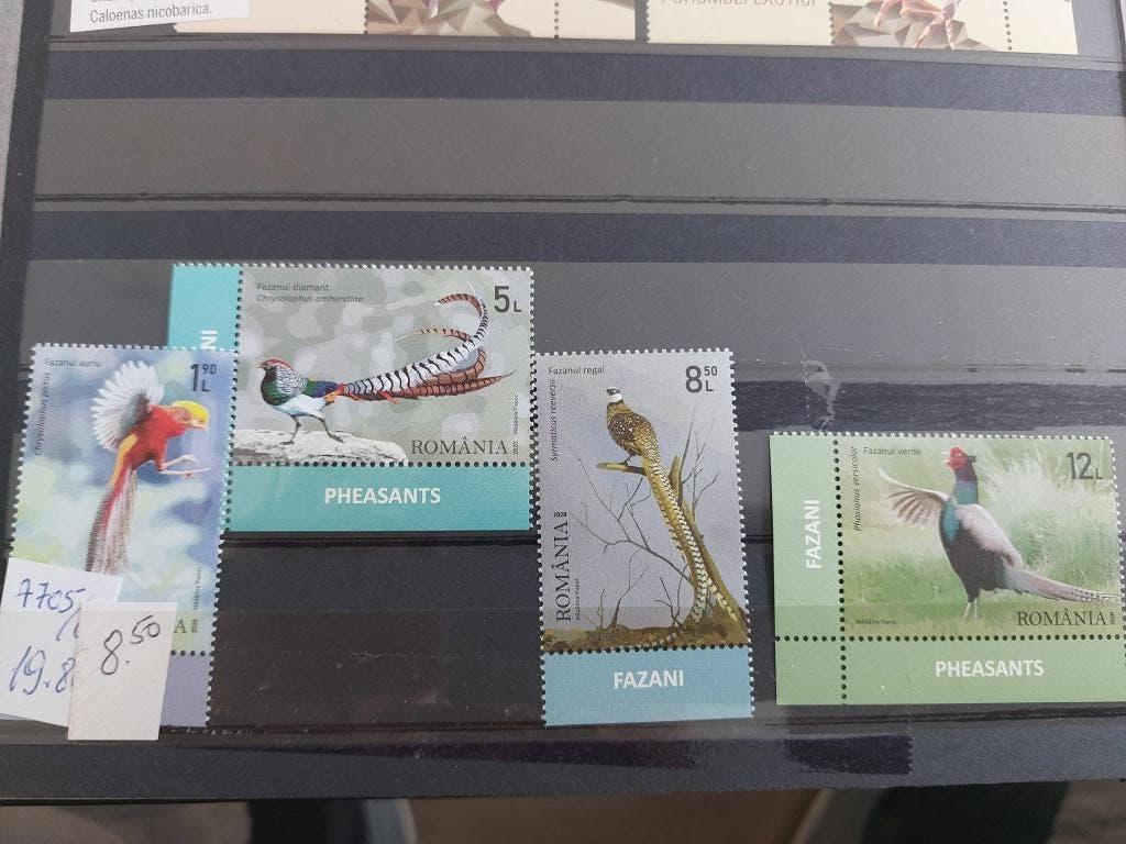 Fazanten    Roemenie, Verzenden, Postfris, Dier of Natuur