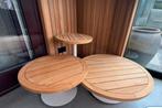 4SO 4 Seasons Volta coffeetables 45-60-80 teak nieuw, 45 tot 60 cm, 9723 CA, Rond, Nieuw