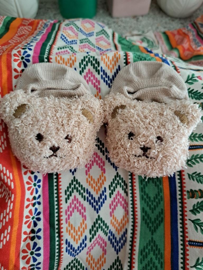 Schattige teddy slofjes voor baby's, Kinderen en Baby's, Babykleding | Schoentjes en Sokjes, Slofjes, Nieuw, Onbekend, Verzenden