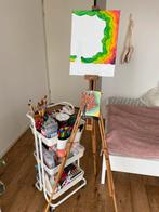 Houten schildersezel, inklapbaar, Ophalen