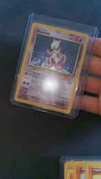 Mewtwo holo base 10/102 pokemon kaart vintage 1995, Ophalen of Verzenden, Zo goed als nieuw, Meerdere kaarten