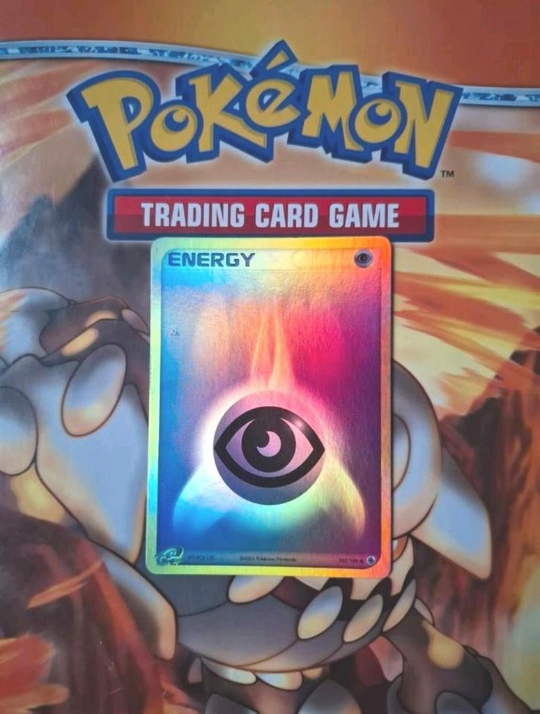 Psychic energy 107/109 reverse holo Ex Ruby&Sapphire set, Hobby en Vrije tijd, Verzamelkaartspellen | Pokémon, Ophalen of Verzenden