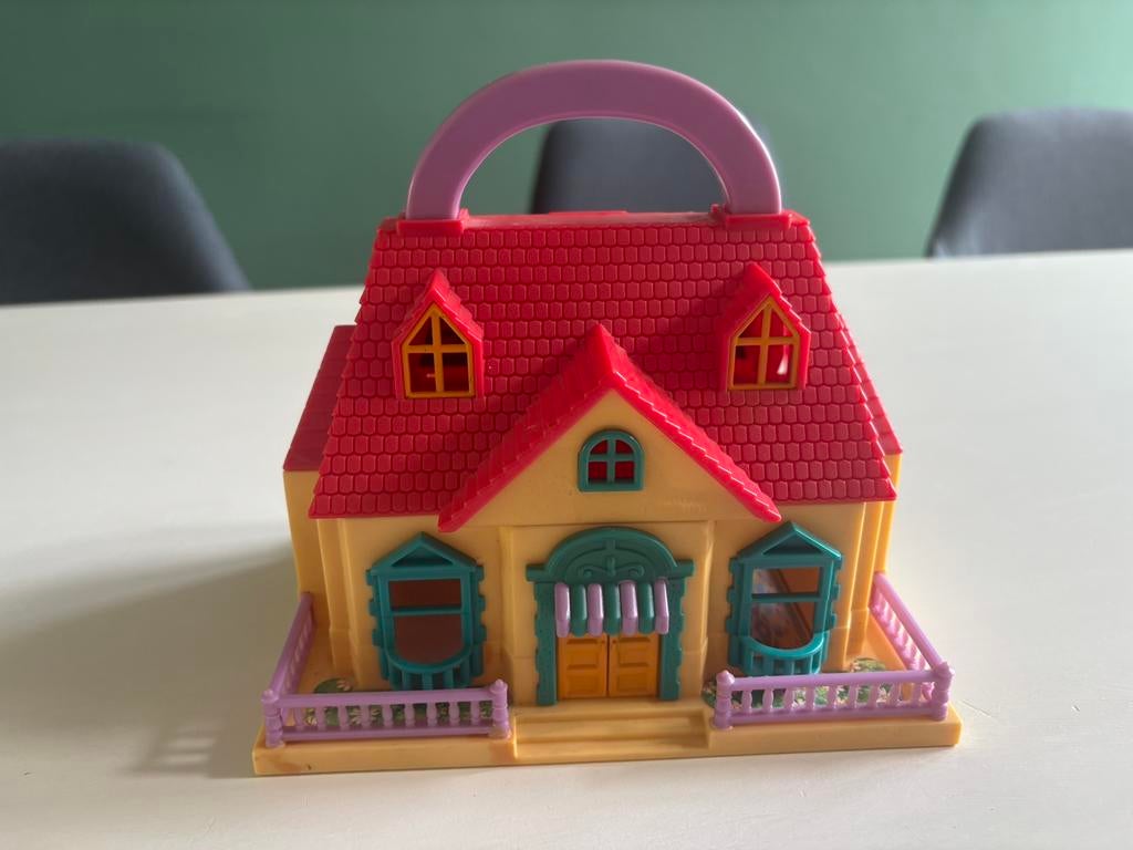 Polly Pocket vintage blue-box, Ophalen of Verzenden, Zo goed als nieuw, Speelset