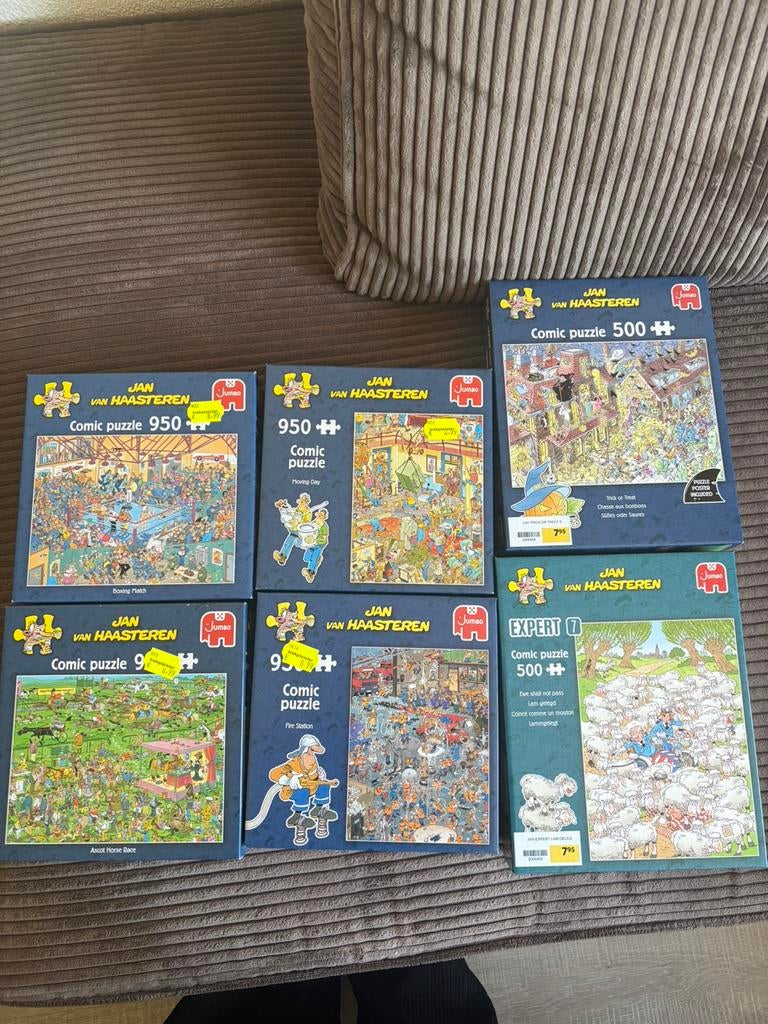 Jan van haasteren puzzels, Ophalen of Verzenden, 500 t/m 1500 stukjes, Zo goed als nieuw