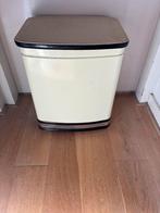 Vintage Brabantia Wasmand - Crème met Zwart/Bruin, Ophalen of Verzenden
