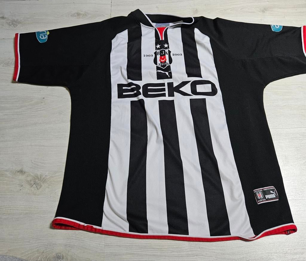 Voetbaltshirt Puma BJK orig vintage mt L, Kleding | Heren, Sportkleding, Zwart, Ophalen of Verzenden, Zo goed als nieuw, Voetbal