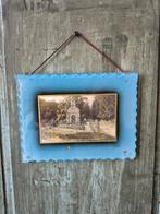 Antieke glazen lijst, reverse painting, Mosa 1314, Overige materialen, Minder dan 50 cm, Gebruikt, Ophalen of Verzenden