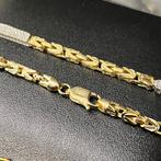 14k gouden koningsketting prachtige ketting schakel, Sieraden, Tassen en Uiterlijk, Kettingen, Ophalen of Verzenden, Zo goed als nieuw