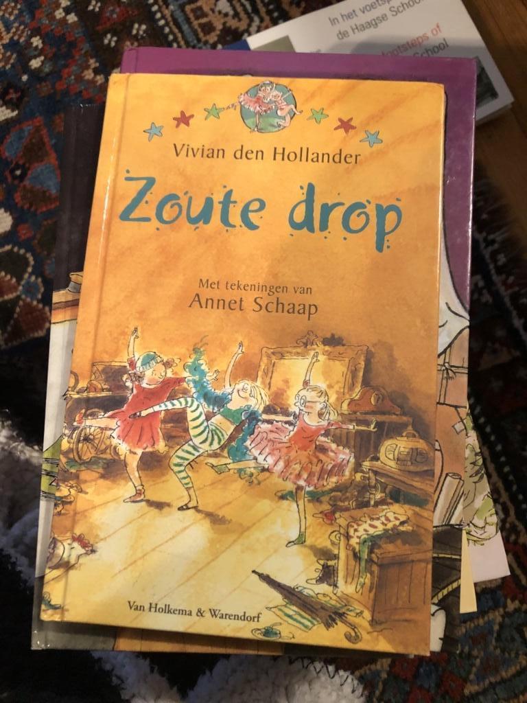 Zoute drop/vivian den Hollander /tekeningen van annet schaap, Boeken, Ophalen of Verzenden, Zo goed als nieuw, Fictie algemeen