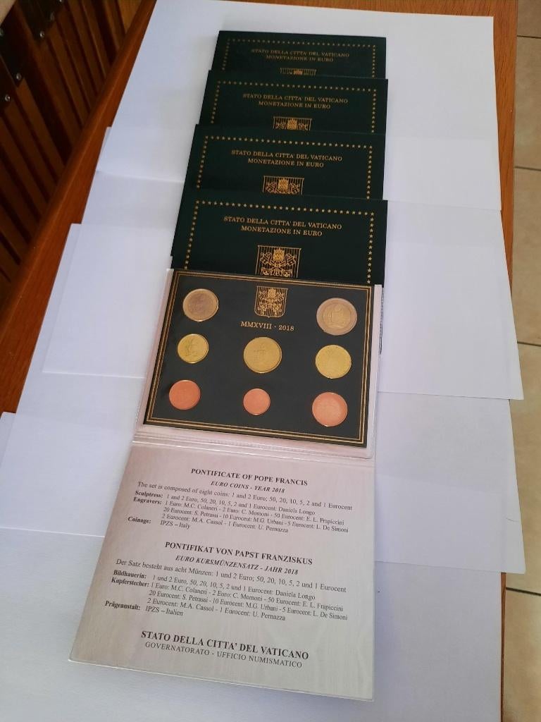 Vaticaanset 2018, Postzegels en Munten, Munten | Europa | Euromunten, Verzenden, Vaticaanstad, Overige waardes, Setje