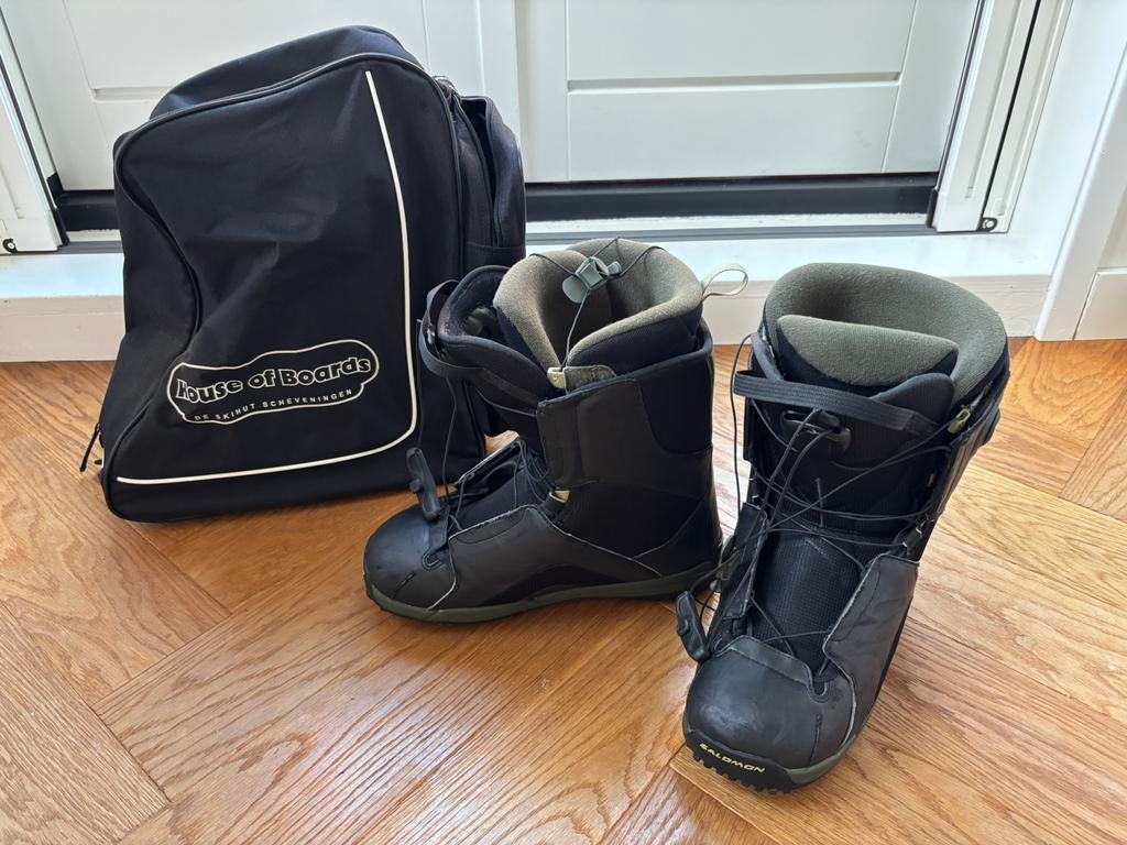 Salomon snowboard schoenen maat 43.5, Sport en Fitness, Snowboarden, Ophalen, Gebruikt, Schoenen