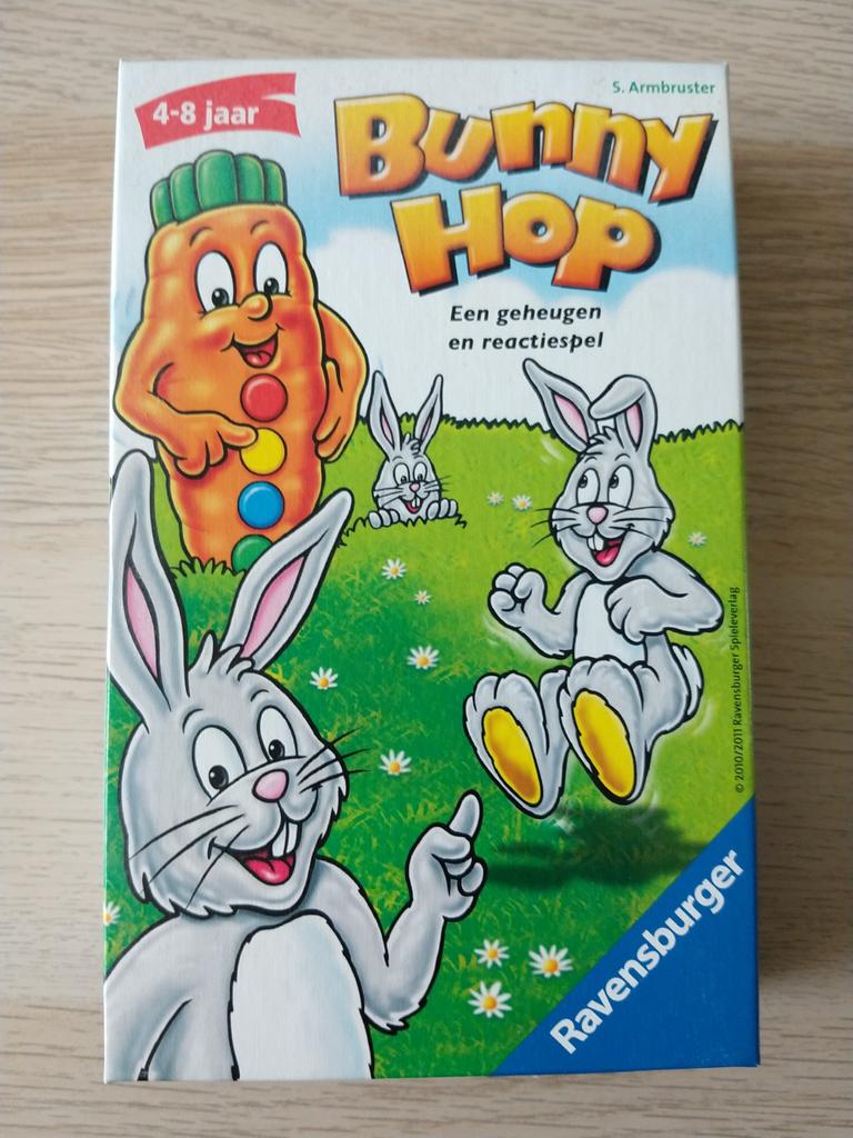 Tafelspel Bunny Hop, Hobby en Vrije tijd, Gezelschapsspellen | Bordspellen, Zo goed als nieuw, Ophalen of Verzenden
