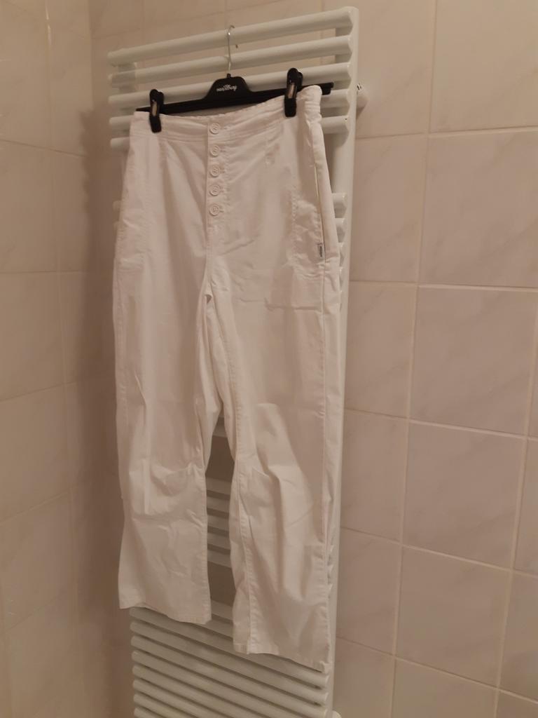 PENN EN INK BROEK MT 36, Penn & Ink, Verzenden, Wit, Zo goed als nieuw