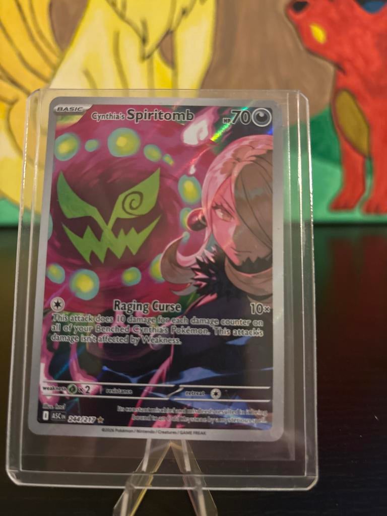 Ascended Heroes Cynthia's Spiritomb Pokémon Kaart, Ophalen of Verzenden, Zo goed als nieuw, Losse kaart, Foil