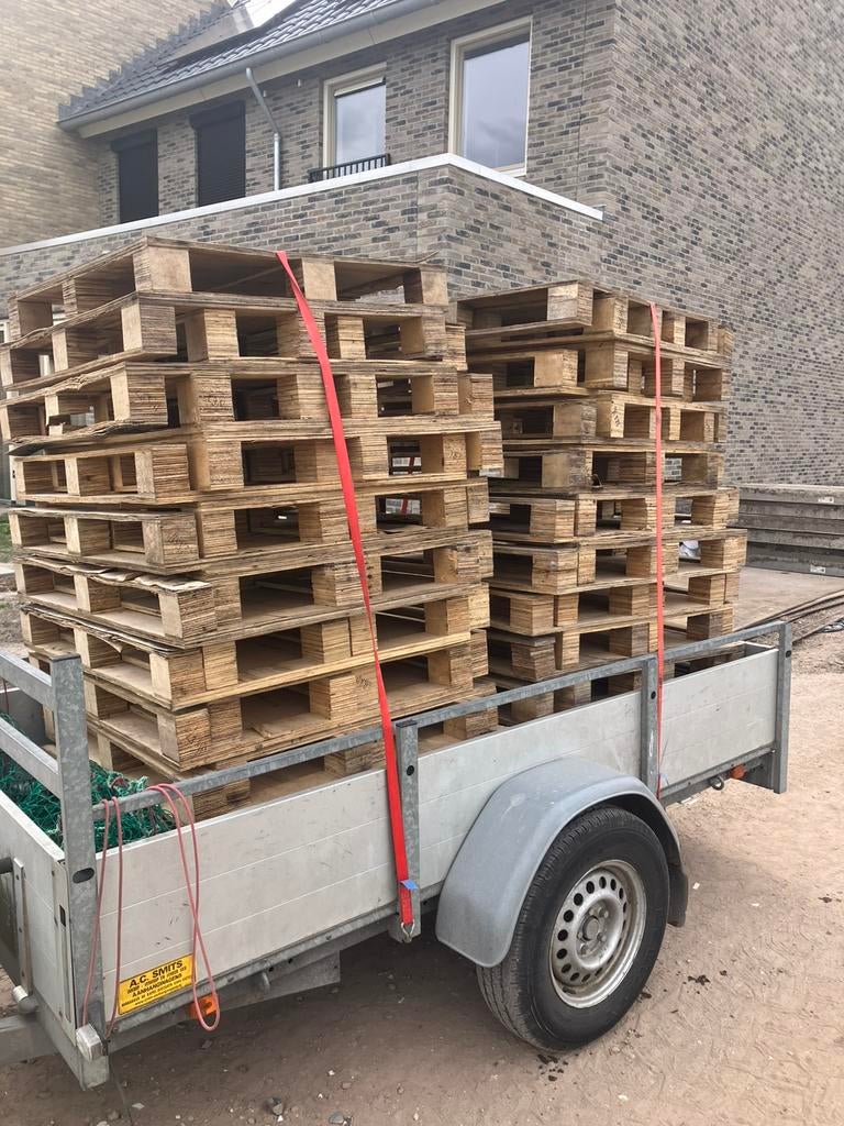 40 pallets mooi voor hardhout, Minder dan 3 m³, Ophalen