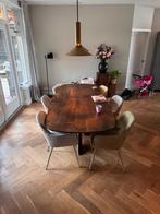 Deens ovaal eettafel, Huis en Inrichting, Tafels | Eettafels, Ophalen, Gebruikt, 100 tot 150 cm, 200 cm of meer