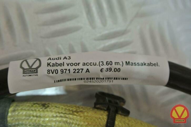 audi a3 8v accu kabel massakabel 8v0971227a, Auto-onderdelen, Gebruikt, AUDI AG, Auto-Union-Strasse 1
85045  Ingolstadt, DE, Kundenbetreuung@audi.de