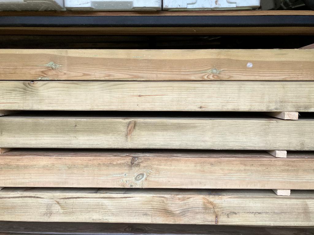 Grenen palen 8,8x8,8x180 cm geimpregneerd, Ophalen, Nieuw, 180 tot 250 cm, Palen