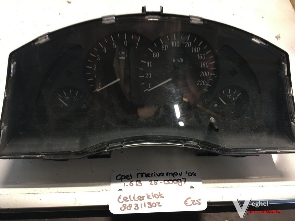 Opel Meriva 2004 1.6B 2500097  Km Tellerklok   88311302, Gebruikt, -, -, Ophalen of Verzenden