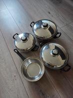 Complete Pannenset voor Camping, Ophalen, Gebruikt, Rvs, Pannenset