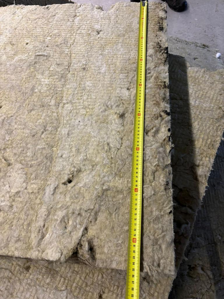 Steenwol rockwool geluid brand isolatie platen gebruikt 11cm, Ophalen, 4 tot 8 cm, Steenwol, Zo goed als nieuw