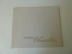 1978 Lincoln Versailles Prestige Brochure USA, Ophalen of Verzenden, Gelezen, Overige merken