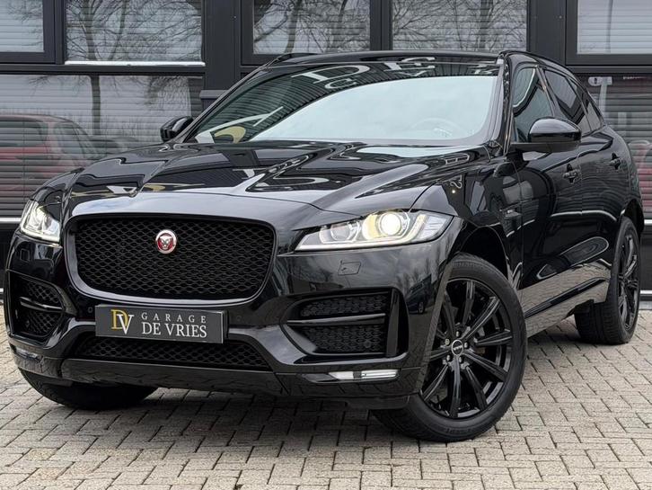 Jaguar F-PACE 2.0 R-Sport AWD Black Edition Meridian Camera, Auto's, Jaguar, Bedrijf, Te koop, F-Pace, 360° camera, 4x4, ABS, Achteruitrijcamera
