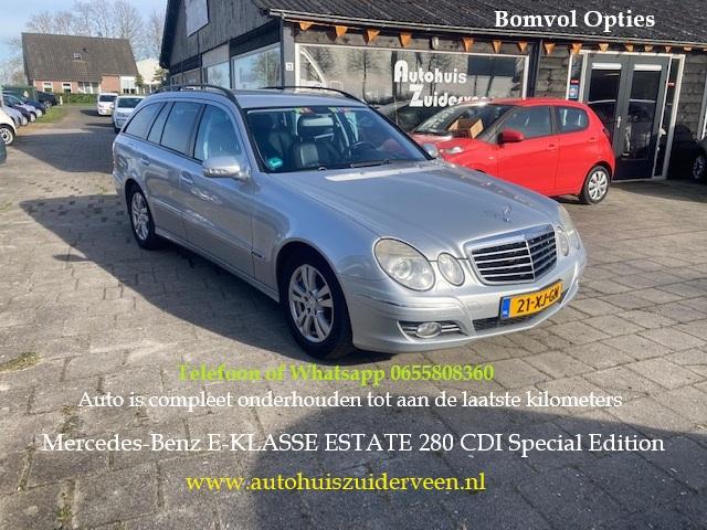 MERCEDES E-Klasse 3.0 CDI E280 SEDAN AUT Special Edition, Auto's, Mercedes-Benz, Automaat, Gebruikt, Zwart, 2987 cc