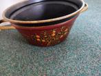 Vintage. Decoratief. Beschilderde pan/pot, Antiek en Kunst, Curiosa en Brocante, Ophalen of Verzenden