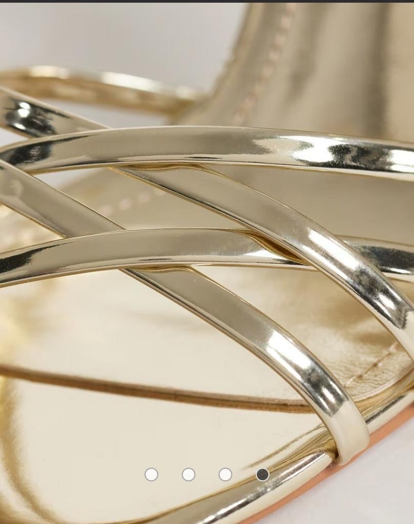 Gouden hoge hakken met bandjes - SIMMI London Amby, Overige kleuren, SIMMI London, Nieuw, Ophalen of Verzenden