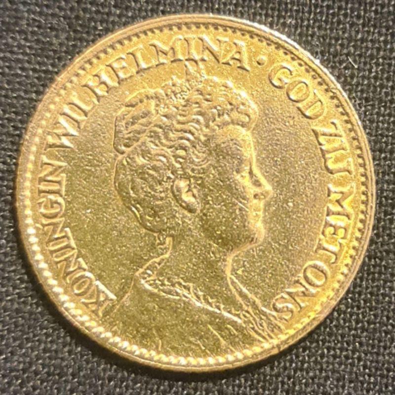 Gouden 10 gulden munt Koningin Wilhelmina 1912, Koningin Wilhelmina, Losse munt, 10 gulden, Goud