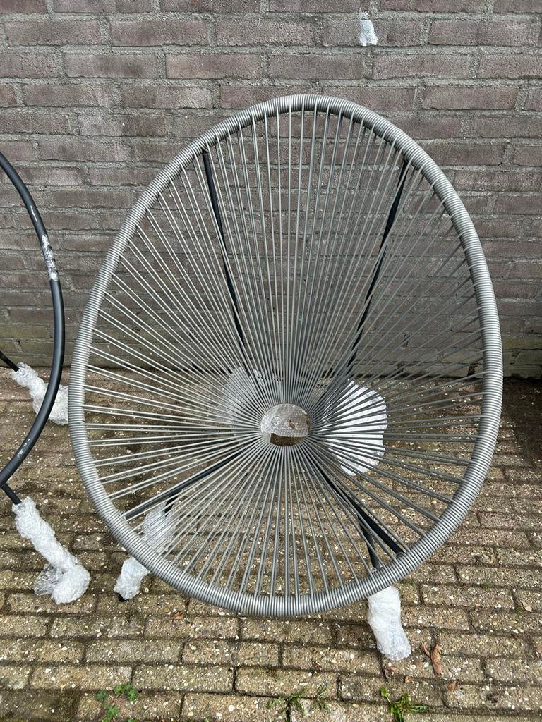 Grijze Acapulco tuinstoel - Kare Design (1 mist kunststof), Ophalen, Kunststof, ., Nieuw
